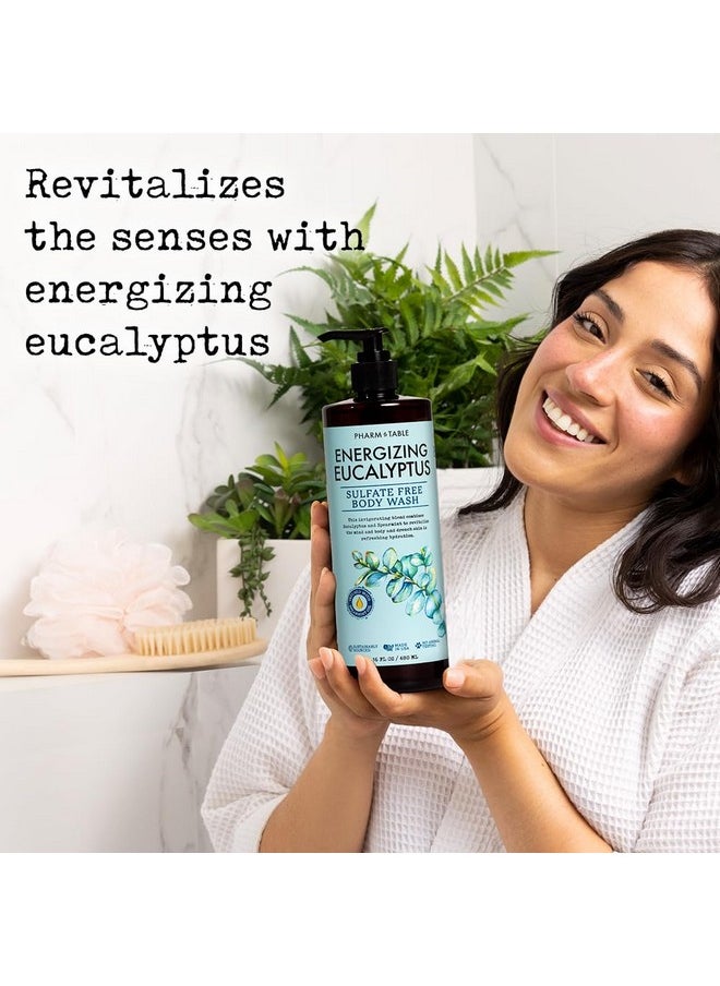 Pharm to Table - Energizing Eucalyptus Body Wash For Women And Menenergizes And Revitalizes The Skin Sulfate Free 100% Cruelty Free 480Ml - Image 1