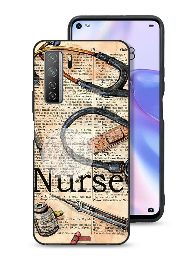 Tolwak Huawei nova 7 SE 5G Protective Case Cover Nurse Vintage Tools - Image 1