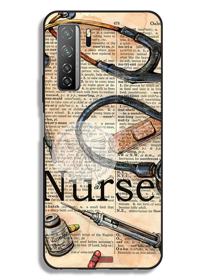 Tolwak Huawei nova 7 SE 5G Protective Case Cover Nurse Vintage Tools - Image 2