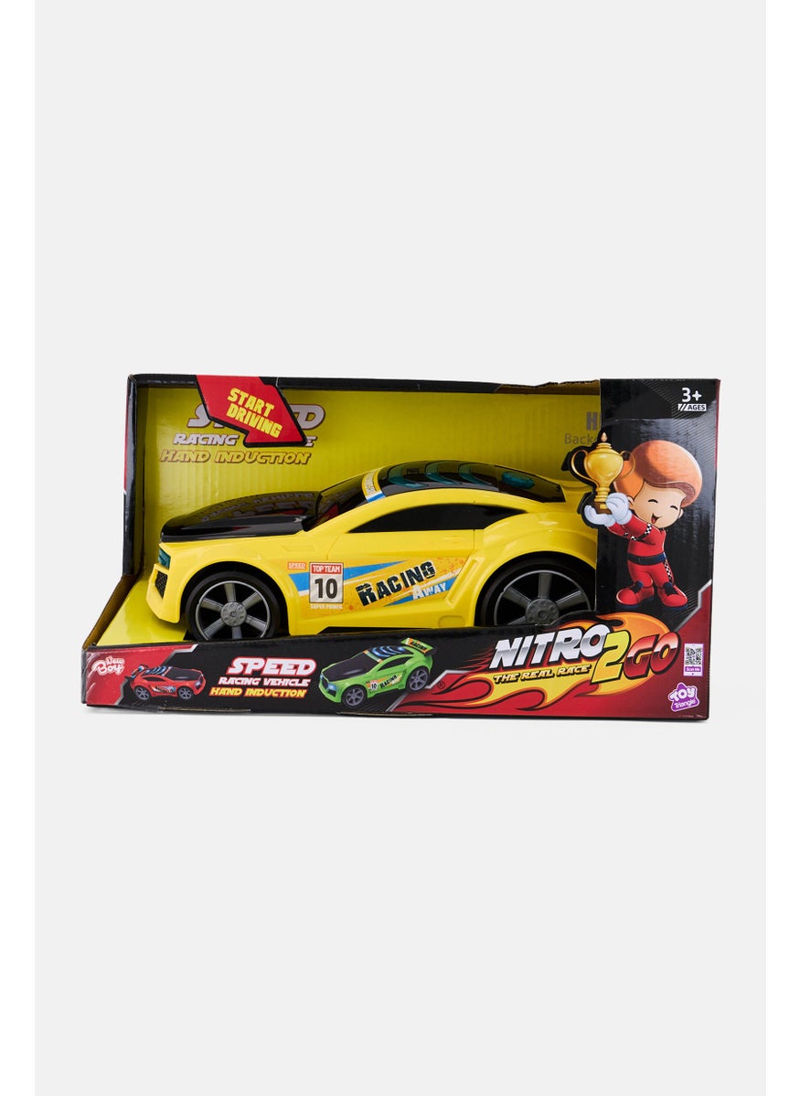 New Boy Nitro2Go B O Car Speed Racing Vehicle, Yellow  - Image 1