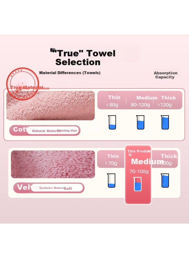 SANLI 7A Antibacterial Household Towels Cloud Soft Absorbent Quick-Drying 2 Pack Men'S Face And Body Towels Women'S Skin-Friendly Face Towels Gray + Coffee - Image 2