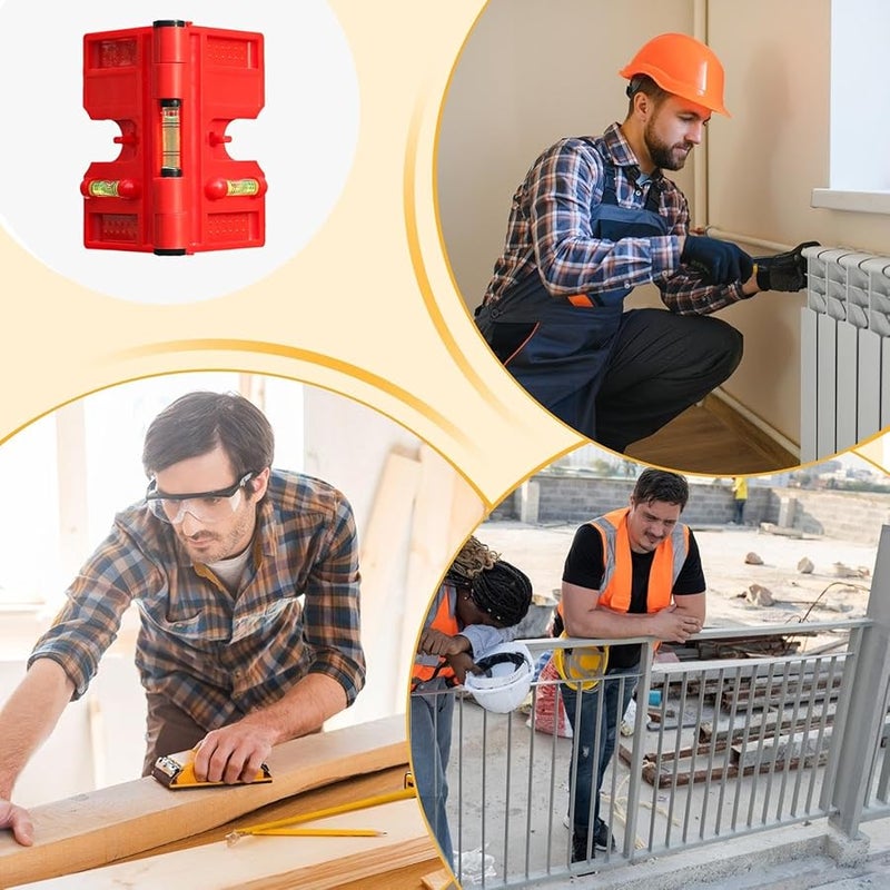 Adjustable Magnetic Post Leveler With 3 Vials Multifunctional Folding Tool For Carpenters - Image 5