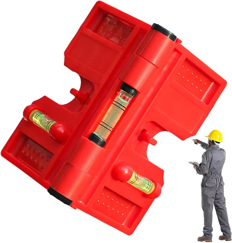 Adjustable Magnetic Post Leveler With 3 Vials Multifunctional Folding Tool For Carpenters - Image 2
