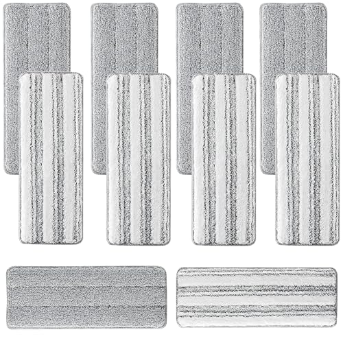Bluearks 10Pcs Joymoop Mop Replacement Pads, 13 * 4.9'' Universal Mop Pads Mop Head Refills Washable Wet Mop, Compatible with Most 11-13” Size Mops - Image 1