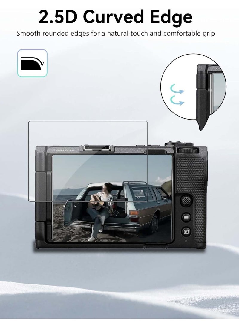 2 Pack Screen Protector for Nikon ZR, 9H Tempered Glass, HD Clear Anti-Scratch & Anti-Fingerprint Camera LCD Protective Film, Bubble-Free Installation, Fingerprint Resistant - Image 3
