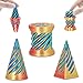 Minleway 3 Packs Impossible Spiral Cone Fidget Toys3D Printed Pyramid Passthrough SculptureMini Sensory Toy for Stress Relief Anxiety RelaxationDesktop Decor Gifts for Adults Kids Green Red - Image 2