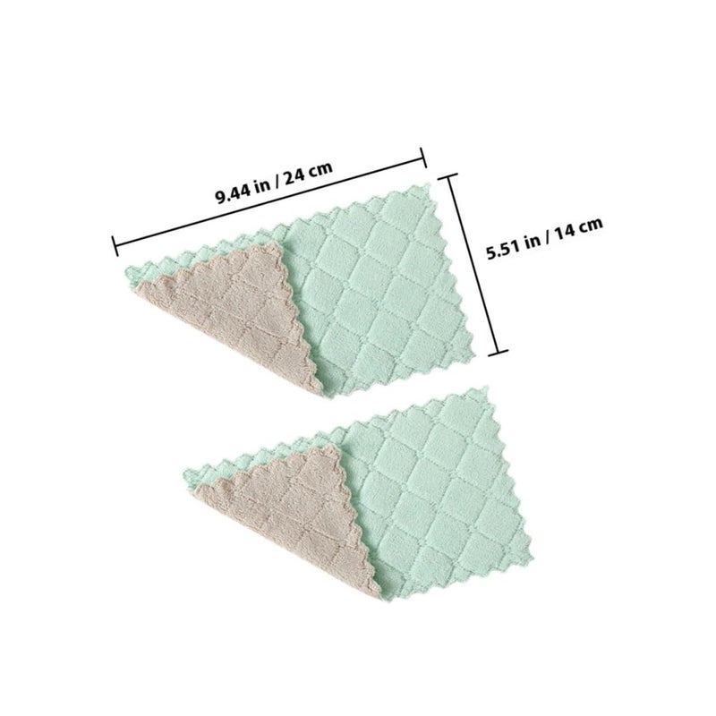 Multipurpose Microfiber Kitchen Towels 20 Pack Absorbent Reusable Dish Cloths Random Color - Image 3