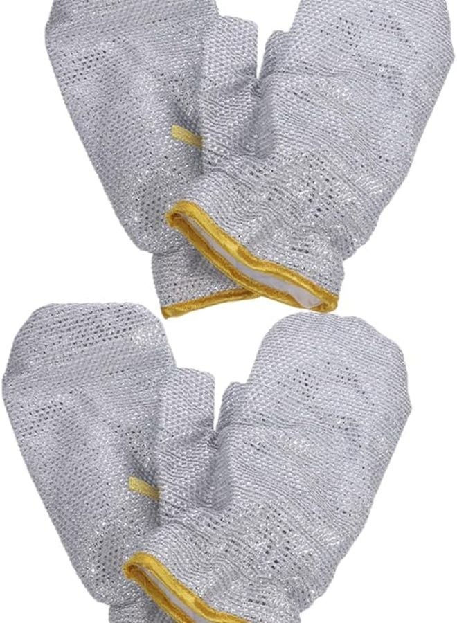 4Pcs Heavy Duty Dishwashing Gloves Kitchen Cleaning Mitts Ergonomic Fit Design - Image 1