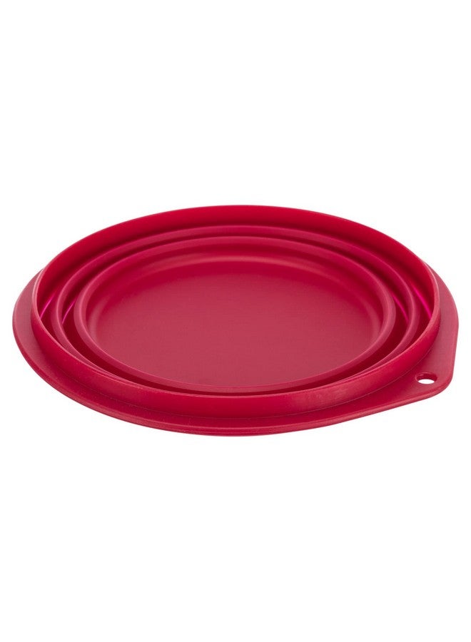 تريكسي وعاء سفر قابل للطي من السيليكون للحيوانات الأليفة مصنوع من السيليكون المتين غير السام، يتحول إلى دائرة مسطحة مضغوطة رائعة للمشي والسفر والتغذية اليومية - 500 مل - Image 2