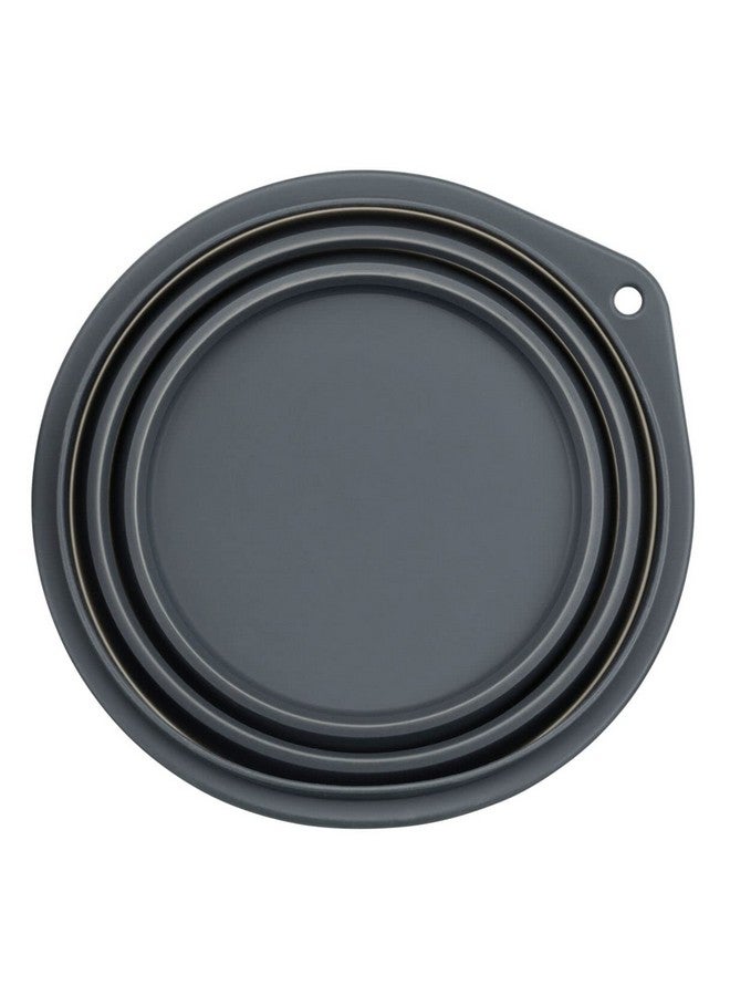 تريكسي وعاء سفر قابل للطي من السيليكون للحيوانات الأليفة مصنوع من السيليكون المتين غير السام، يتحول إلى دائرة مسطحة مضغوطة رائعة للمشي والسفر والتغذية اليومية - 500 مل - Image 4