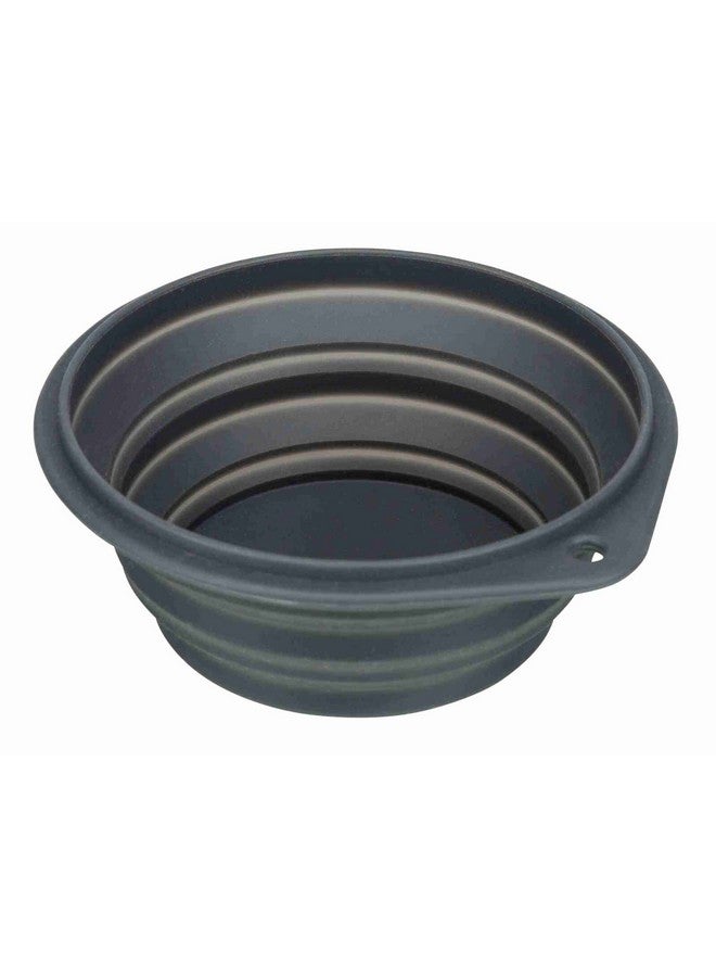 تريكسي وعاء سفر قابل للطي من السيليكون للحيوانات الأليفة مصنوع من السيليكون المتين غير السام، يتحول إلى دائرة مسطحة مضغوطة رائعة للمشي والسفر والتغذية اليومية - 500 مل - Image 3