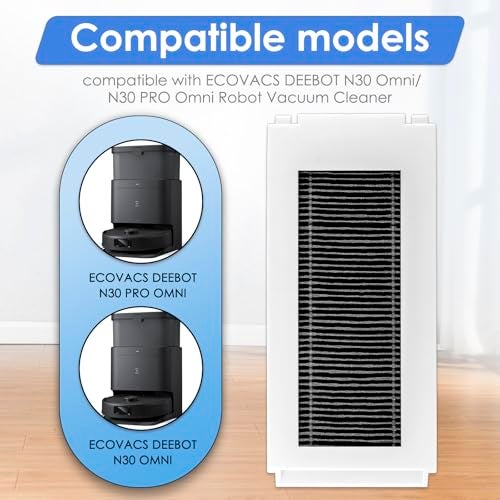 FILTERIST (4 Pack) N30 Omni Replacement HEPA Filters Compatible With ECOVACS DEEBOT N30 Omni/ N30 Pro Omni Robot Vacuum Cleaner, Filters Accessories Kit, Filter Kit - Image 3