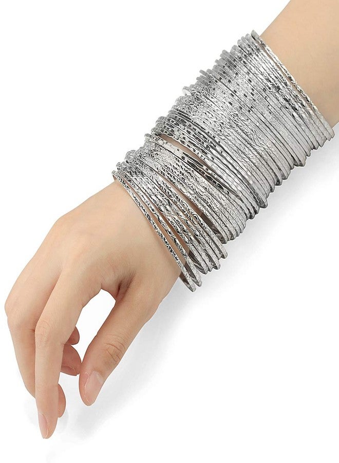Ensoul Flower Mixed Metal Aztec Multi Bangle Set of 50 - Image 3