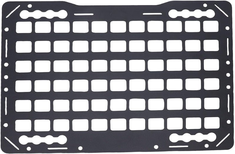 Truck Bed Molle Panel, Aluminum Cargo Storage Organizer Tools Rack with L Track Compatibility for Sedans SUVs Pickups Trucks RVs - Image 1