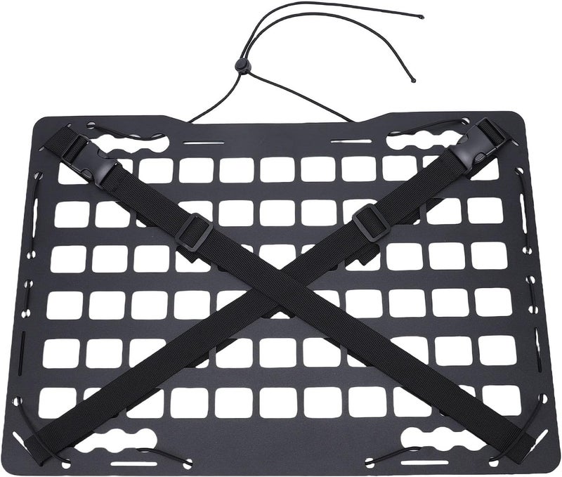 Truck Bed Molle Panel, Aluminum Cargo Storage Organizer Tools Rack with L Track Compatibility for Sedans SUVs Pickups Trucks RVs - Image 2