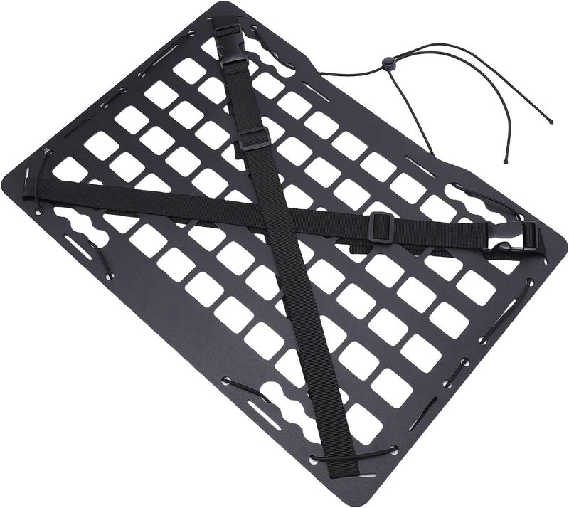 Truck Bed Molle Panel, Aluminum Cargo Storage Organizer Tools Rack with L Track Compatibility for Sedans SUVs Pickups Trucks RVs - Image 4