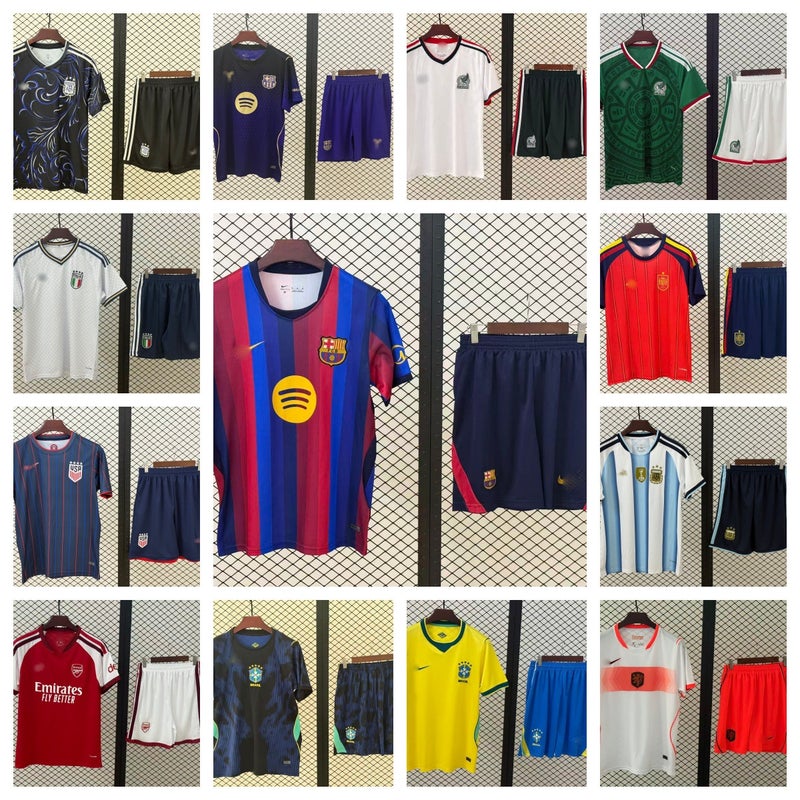 26-27 Models of National Team Adult Kits, World Cup Football Uniforms, France, Netherlands, Spain Away Football Jerseys - Image 2