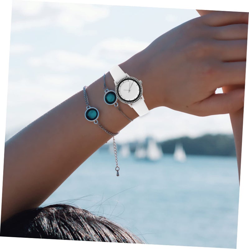 Rhinestone Smartwatch Cover Case For Pixel Watch Durable Protector With Tempered Glass - Image 4