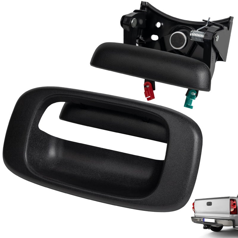 Avsty Tailgate Handle Latch for Chevy Silverado GMC Sierra 1500 2500 3500 1999 2000 2001 2002 2003 2004 2005 2006 2007 Chevrolet Tail Gate Handle Bezel