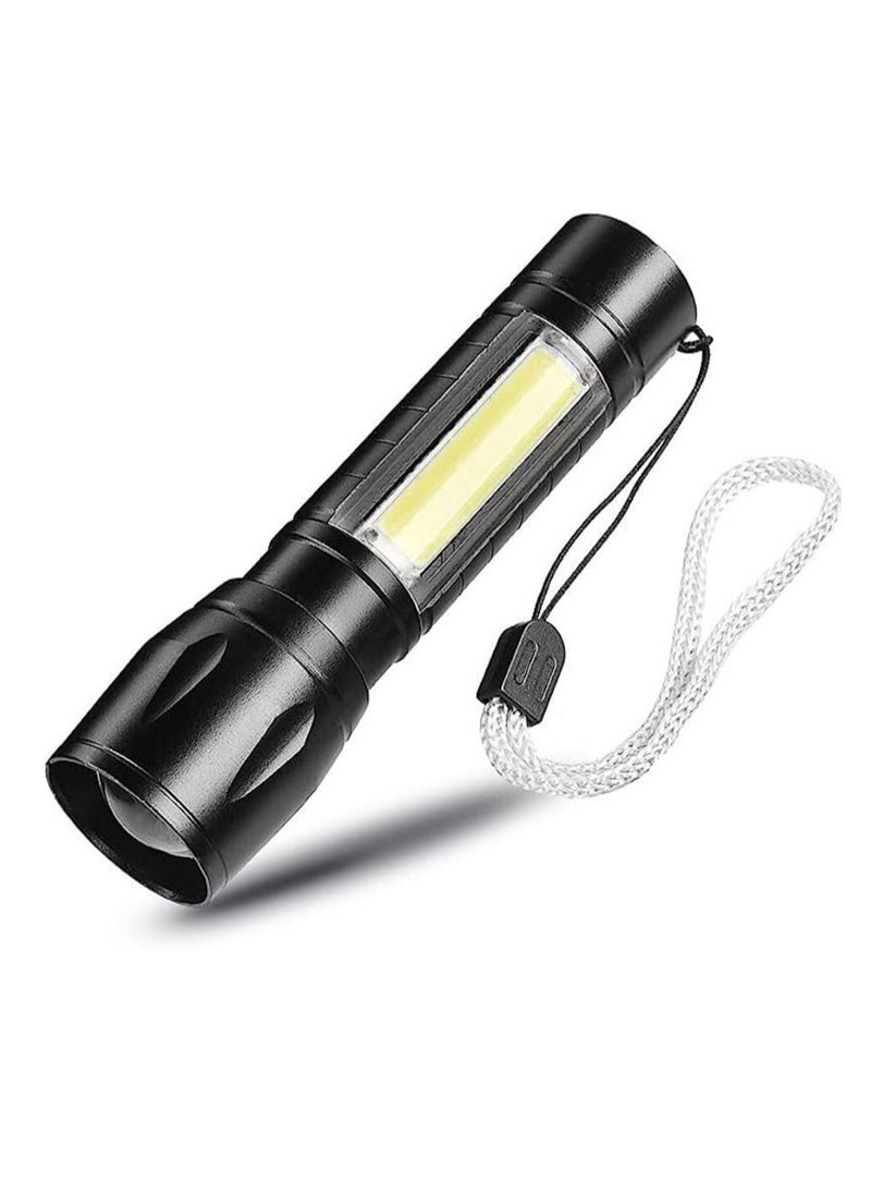 Generic LED Flashlight Long Range Torch USB Rechargeable Flashlight Waterproof with COB Side Light Flashlight Camping Lights Lanterns  - Image 3
