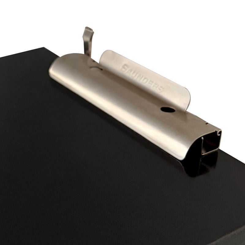 Saunders Metal Clipboard with Storage, Black Single Layer Nursing Clipboard Folio, Letter Size Paper Organizer, Steel Clip with Self Locking Latch, Form Holder for Office, School & Work - Made in USA - Image 5
