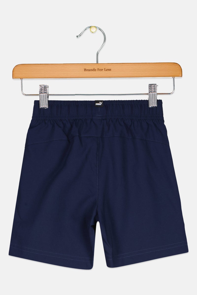 PUMA Kids Boy Sportswear Fit Training Shorts, Navy Blue - Image 2