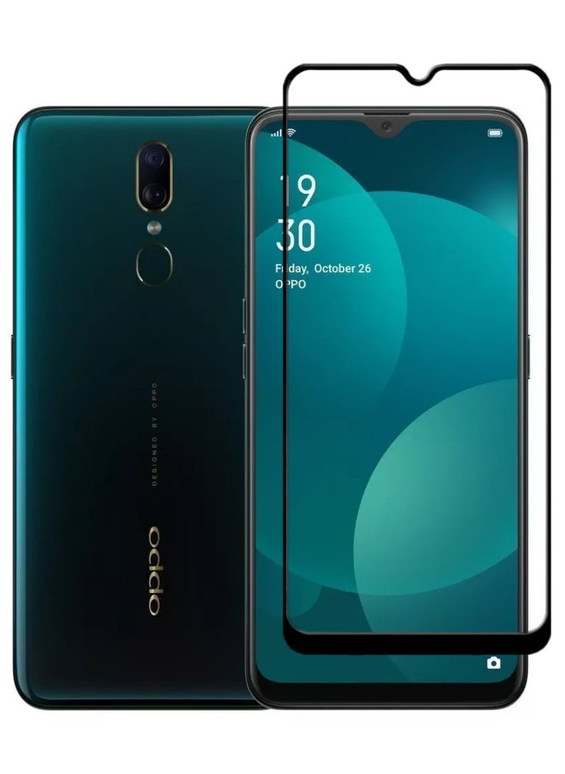 ACLIX Antistatic ESD Dustproof Premium Quality High Definition Tempered Glass Screen Protector Designed For Oppo F11 - Image 1