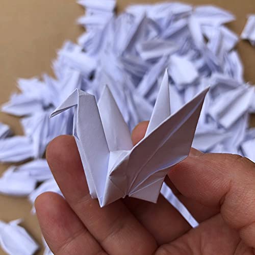 Lotus Mann 100PCS 3.94" Premade White Origami Cranes For Wedding Party Favor Table Centerpieces Decorations DIY Crane Bird Garlands Birthday Baby Shower Party Supplies - Image 5