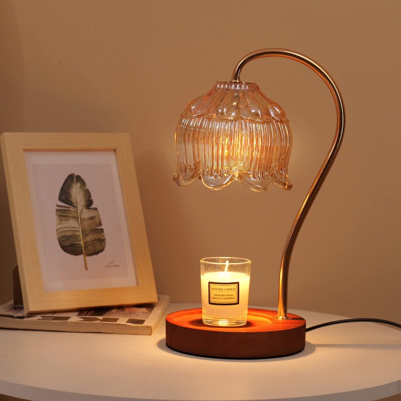 GEEZO Fragrance Candle Warmer LampElectric Candle Warmer with Timer  DimmerMom Christmas Birthday Gifts for Women House Warming Gifts New Home Bedroom Decor