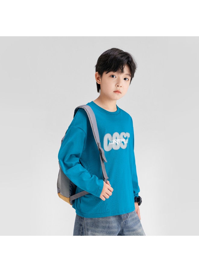 Zuoxi Boys' Long Sleeve Cotton T-shirt - Antibacterial Kids Base Layer, 2025 New Autumn Collection, Trendy Spring/fall Outfits For Big Kids - Image 5