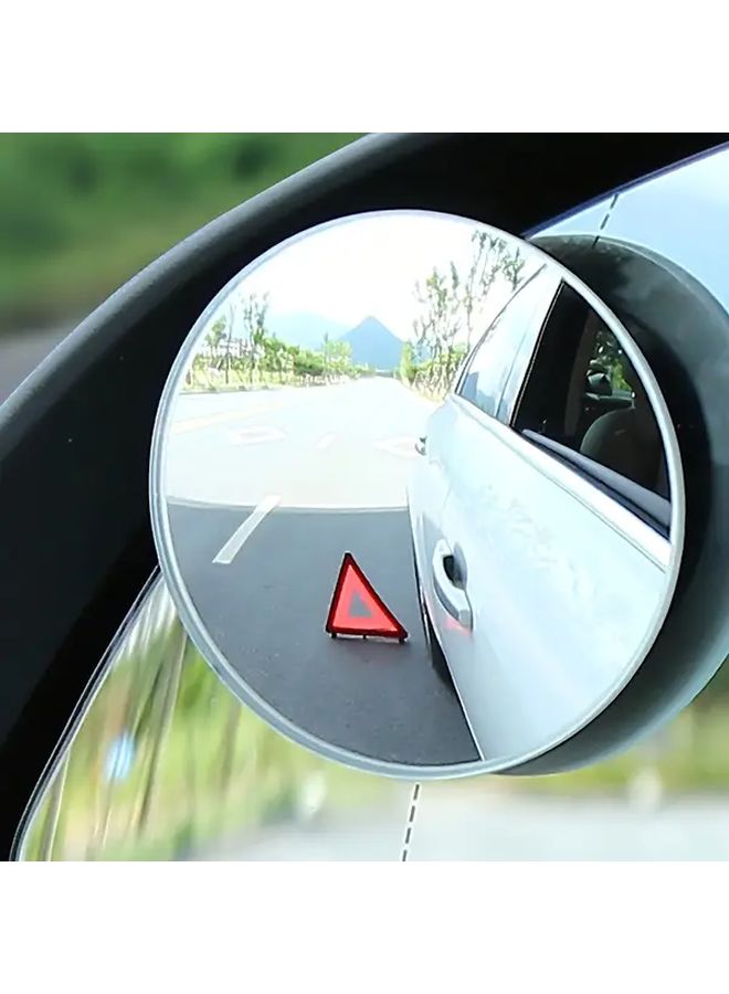 2 Pack Blind Spot Mirror for Car 360 Degree Adjustable Convex Wide Angle Universal Fit SUV Truck No Tools Installation Frameless Round Design 2 Inch Diameter Vehicle Safety Accessories - Image 3