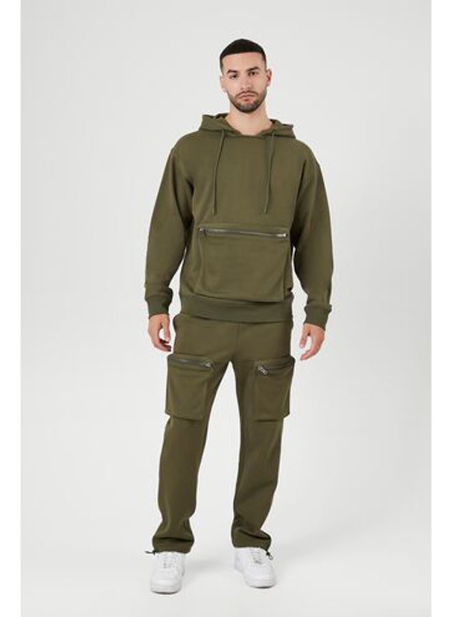 FOREVER 21 Zip-Pocket Fleece Hoodie  - Image 4
