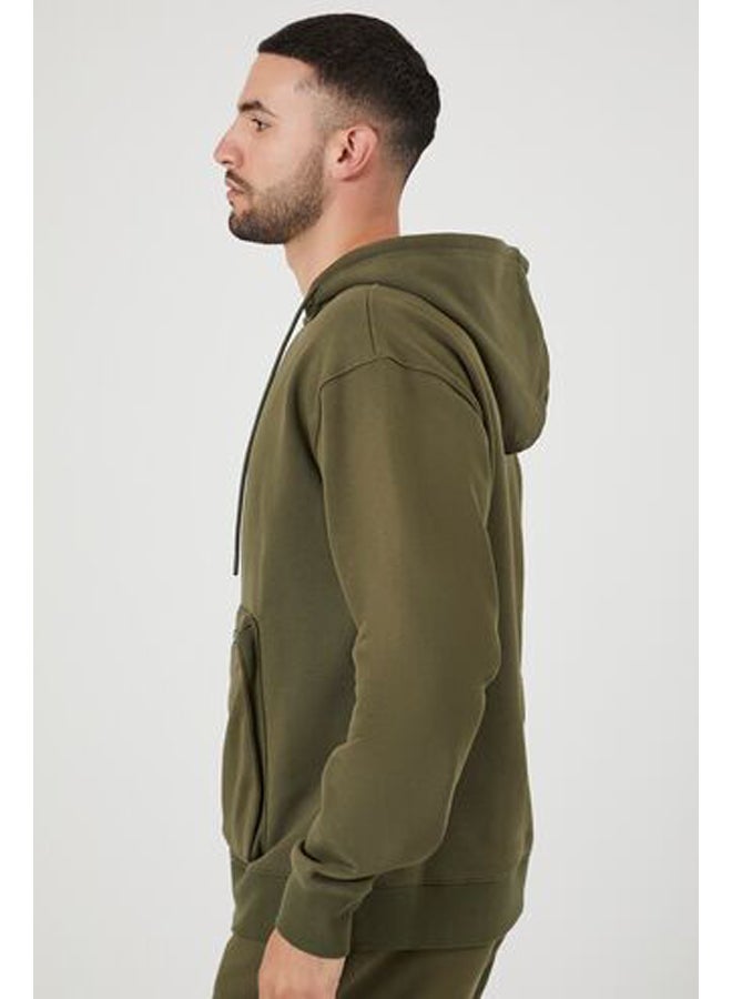 FOREVER 21 Zip-Pocket Fleece Hoodie  - Image 2
