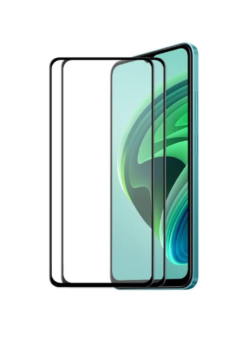 Super 2 Pieces Tempered Glass Screen Protector 5D Designed For Xiaomi Redmi Note 11E Full Glue Edge to Edge Full Screen Coverage And Bubble Free - Image 1