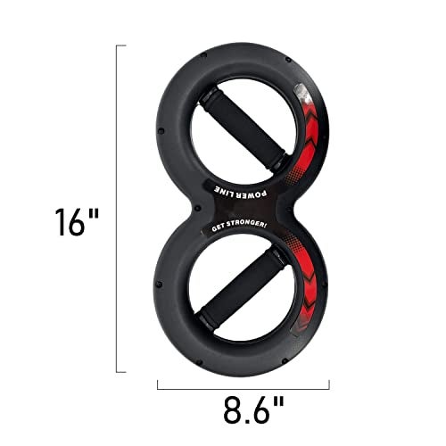 Gespann Multifunctional 8 Shape Twister Arm Exerciser Home Gym Workout Equipment Forearm Strengthener Hand and Wrist Strength Trainer (Black Grip, 20 kg) - Image 2