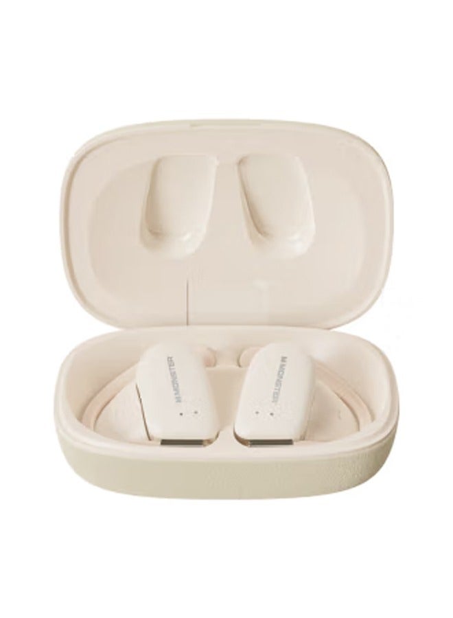 Monster XK007 Wireless Bluetooth Earbuds Gaming Headphones Deep Bass Low Latency Game Headset with Built-in Microphone Noise Canceling Beige - Image 1