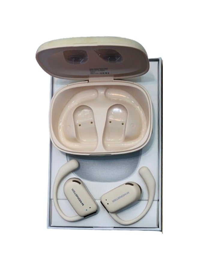 Monster XK007 Wireless Bluetooth Earbuds Gaming Headphones Deep Bass Low Latency Game Headset with Built-in Microphone Noise Canceling Beige - Image 2