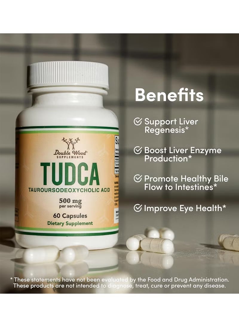 مكمل تودكا (TUDCA) لدعم صحة الكبد - 500 ملجم، 60 كبسولة - Image 2