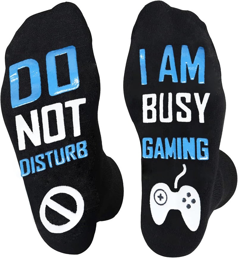 NDLBS Funny Christmas Gifts Novelty Gaming Socks Christmas Stocking Stuffers for Men Teens Boys Kids Him Adult Xmas Gifts - Image 1