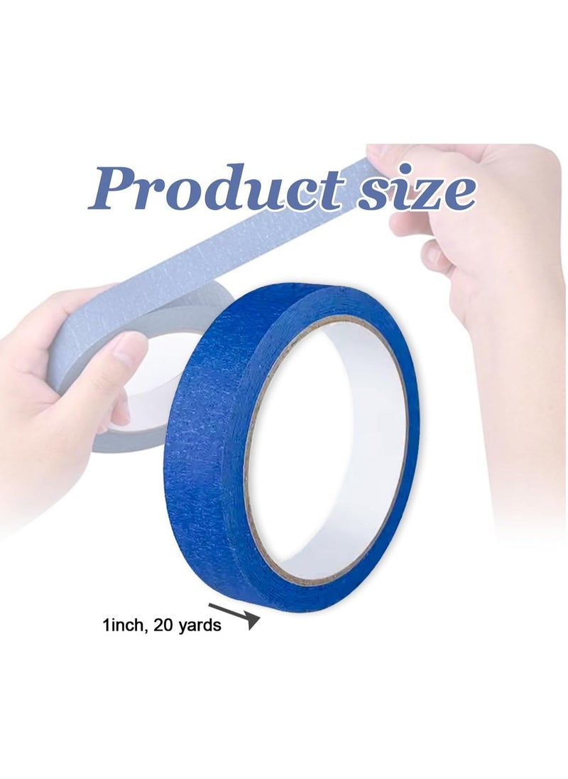 MARKQ [36 Rolls] Blue Painter’s Tape - 1" x 20 Yards Masking Tape for Painting, DIY Crafts & Home Office Use  - Image 3