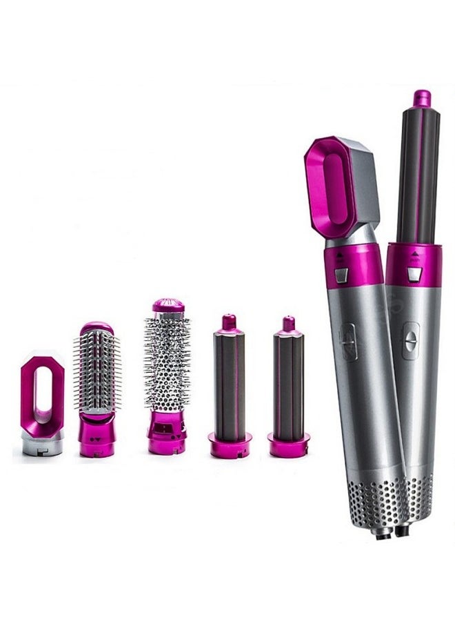 Generic - 5 in 1 Multi Hair Dryer Styler: High-Speed Negative Ionic Brush for Curling, Volumizing, Straightening, Waves - Professional Salon Tool - Image 1