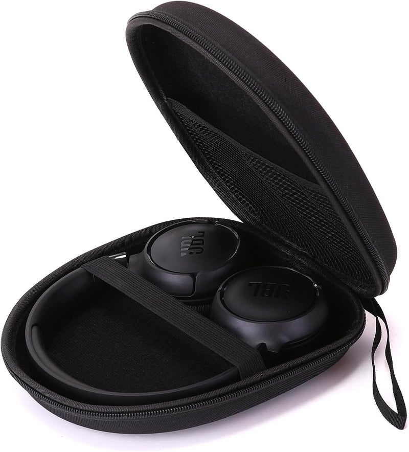 Ginsco Universal Headphone Case Compatible with JBL Tune 510BT 720BT, Sony WH-CH 720N/WH-CH520, Soundcore Q20i/Q30 BERIBES KVIDIO TOZO etc, 1680D Oxford Travel Carrying Hard Shell Case Black - Image 3