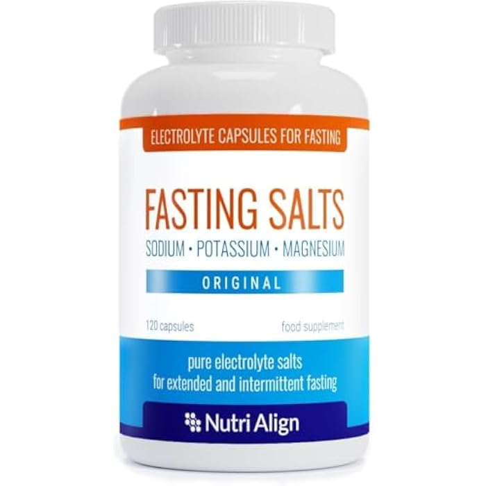Nutri-Align Fasting Salts Fasting Electrolytes, 120 Capsules | Pure Electrolyte Capsules for Extended and Intermittent Fasting | Sodium Potassium Magnesium Electrolytes | Sugar Free & Filler Free - Image 1