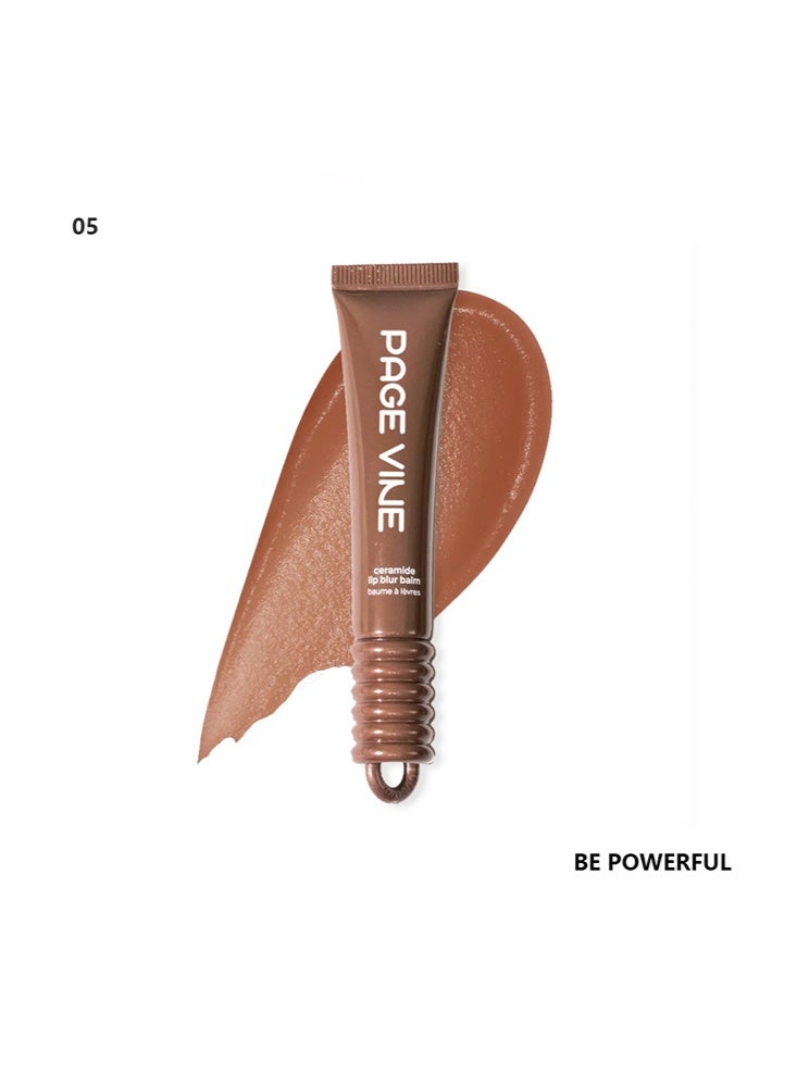 PAGE VINE Ceramide Lip Blur Balm- Conditioning Lip Mask and Lip Balm for Instant Moisture, Shine and Hydration - Sheer-Tinted, Soothing Lip Care - Coffee - Image 2