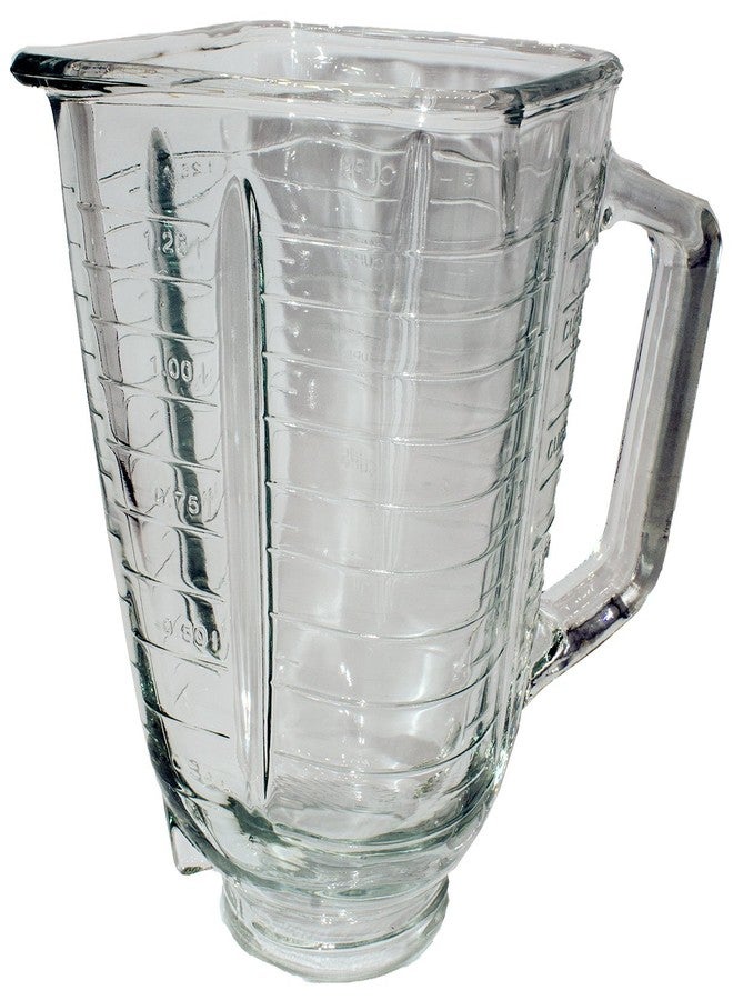 Blendin 5 Cup Square Top Glass Jar Replacement Part. Compatible with Oster and Osterizer Blenders - Image 1
