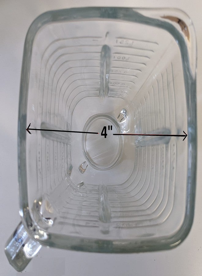 Blendin 5 Cup Square Top Glass Jar Replacement Part. Compatible with Oster and Osterizer Blenders - Image 4