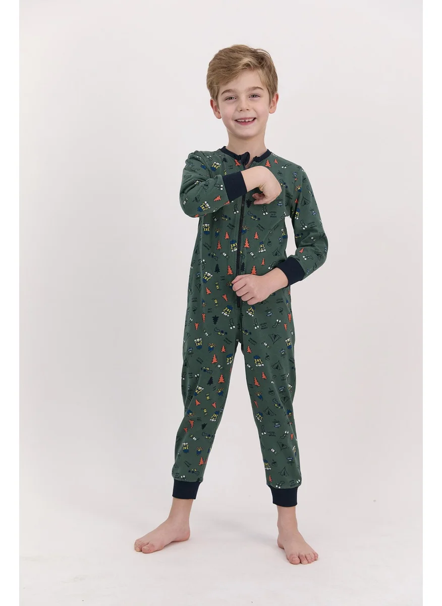 RolyPoly Dark Khaki Boy's Overalls
