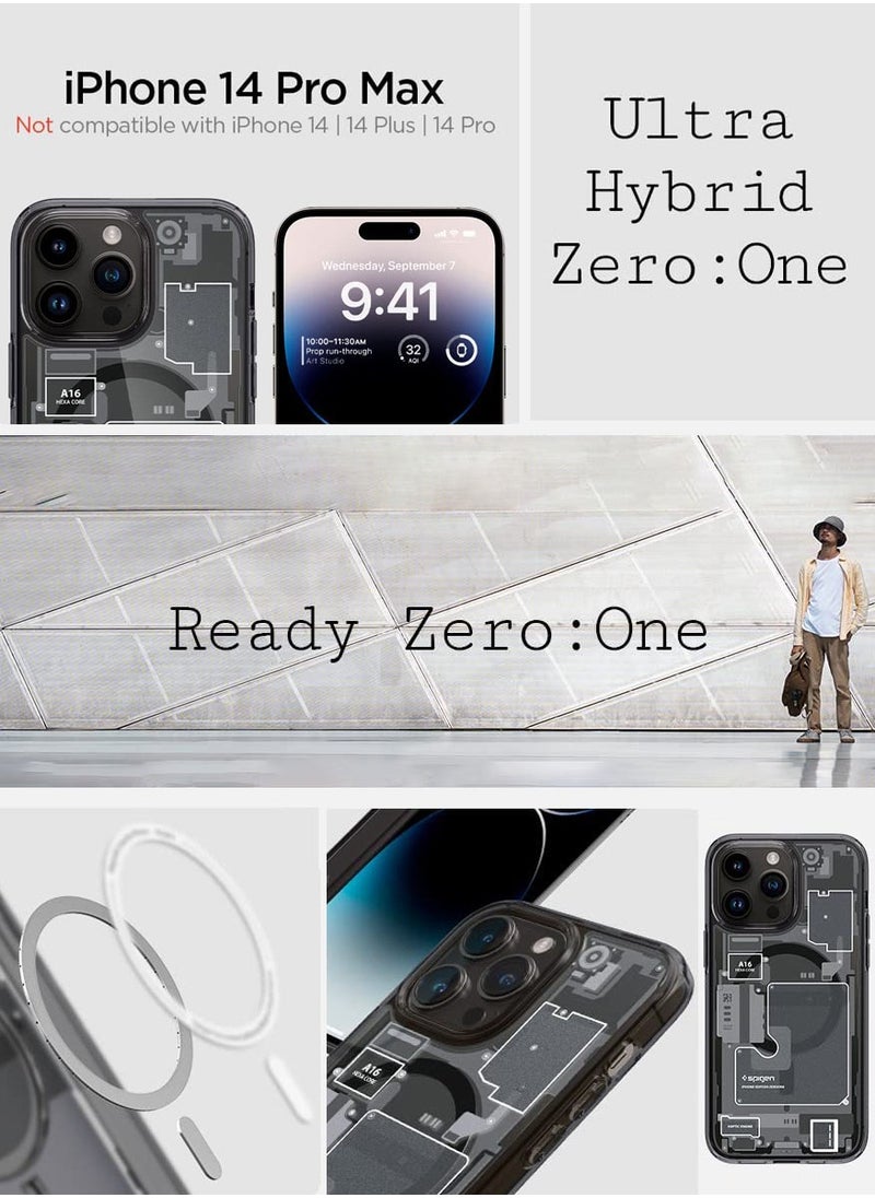 Spigen Ultra Hybrid Mag iPhone 14 Pro Max Case Cover with Magsafe - Zero One  - Image 2