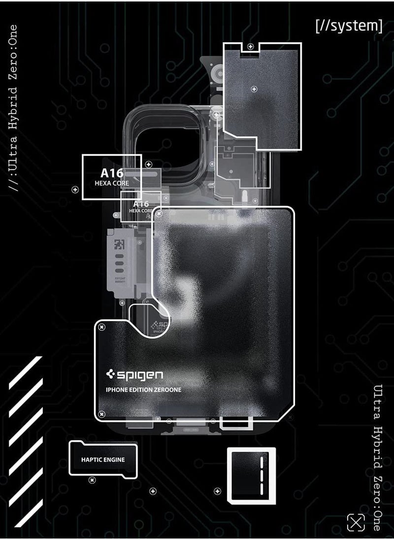 Spigen Ultra Hybrid Mag iPhone 14 Pro Max Case Cover with Magsafe - Zero One  - Image 3
