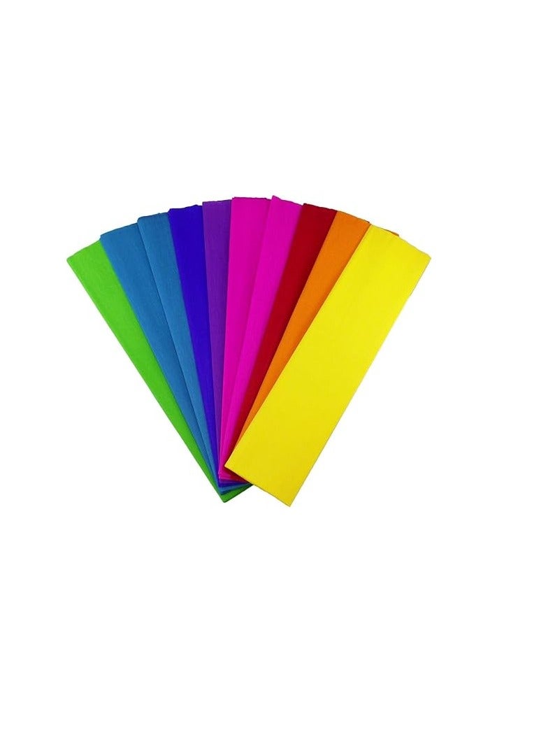 ورق كريب مطوي مفرد مقاس 50 سم × 120 سم لون أزرق - Image 2